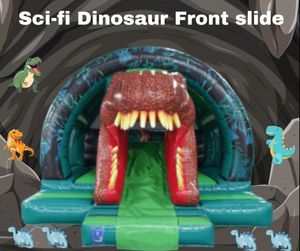 Sci-fi Dinosaur Front Slide 1626