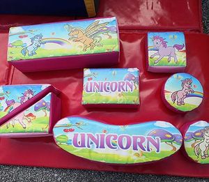 Unicorn soft play Set 8 piece